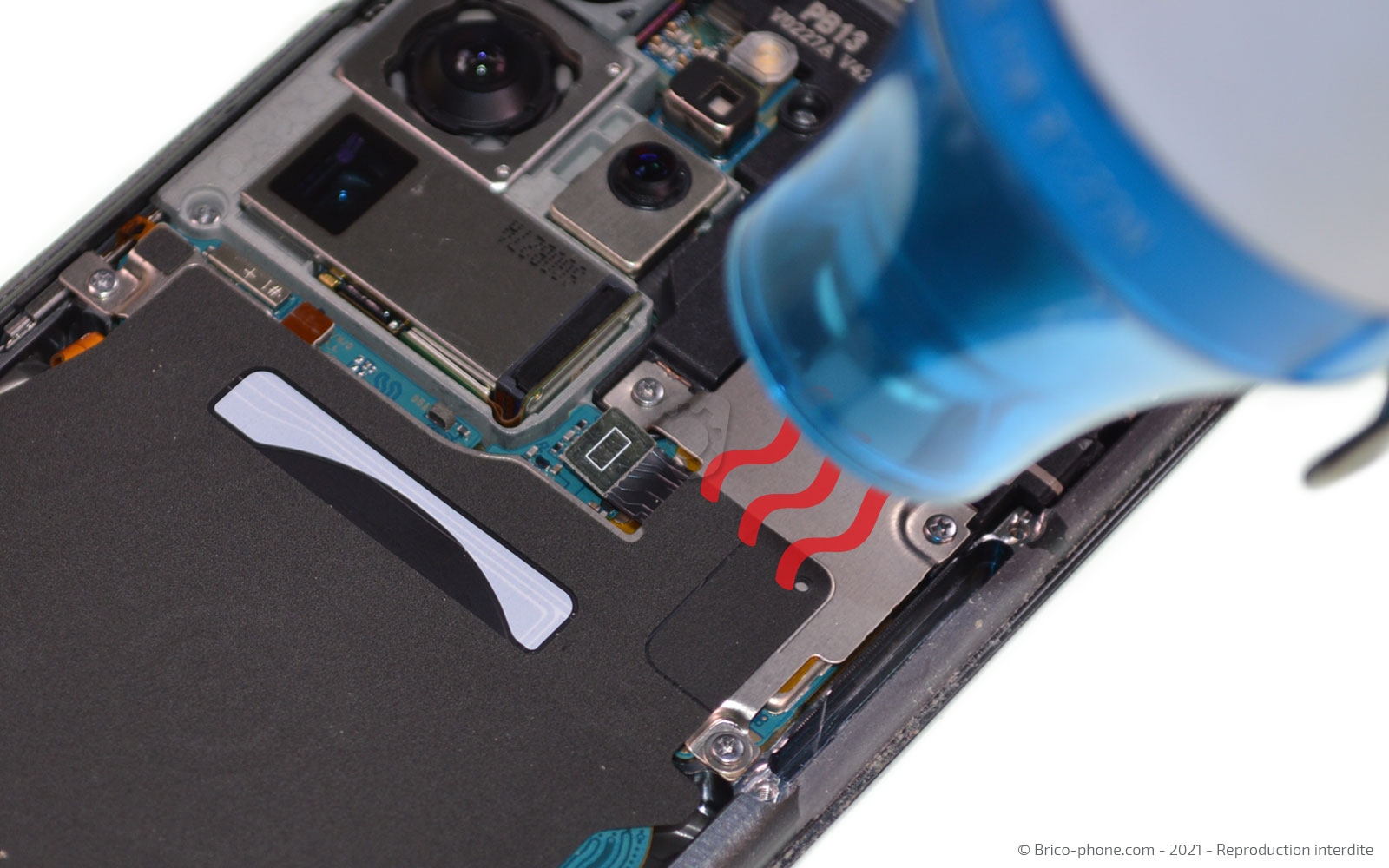 Changement de la batterie sur Galaxy S20 Ultra photo 3