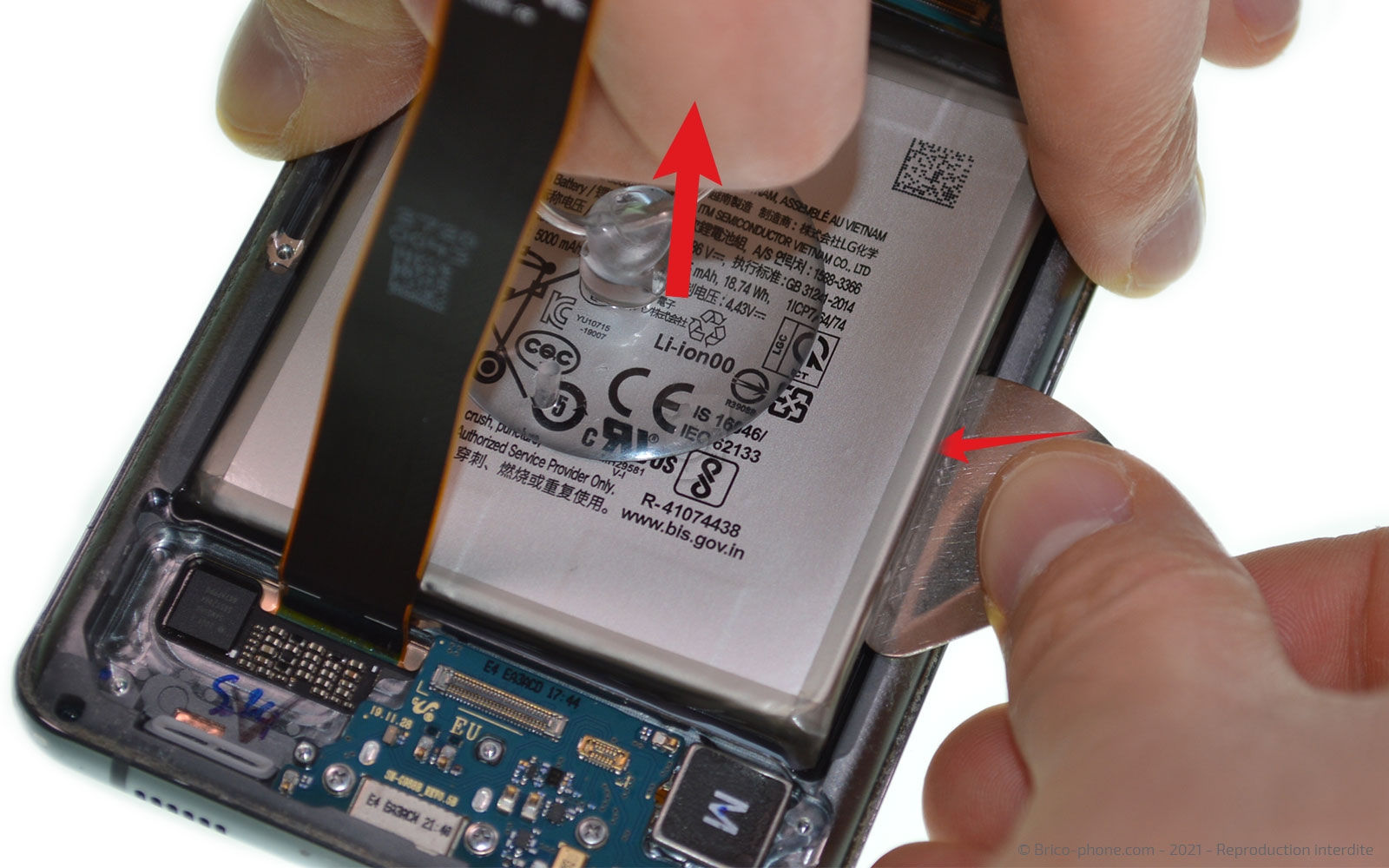 Changement de la batterie sur Galaxy S20 Ultra photo 1