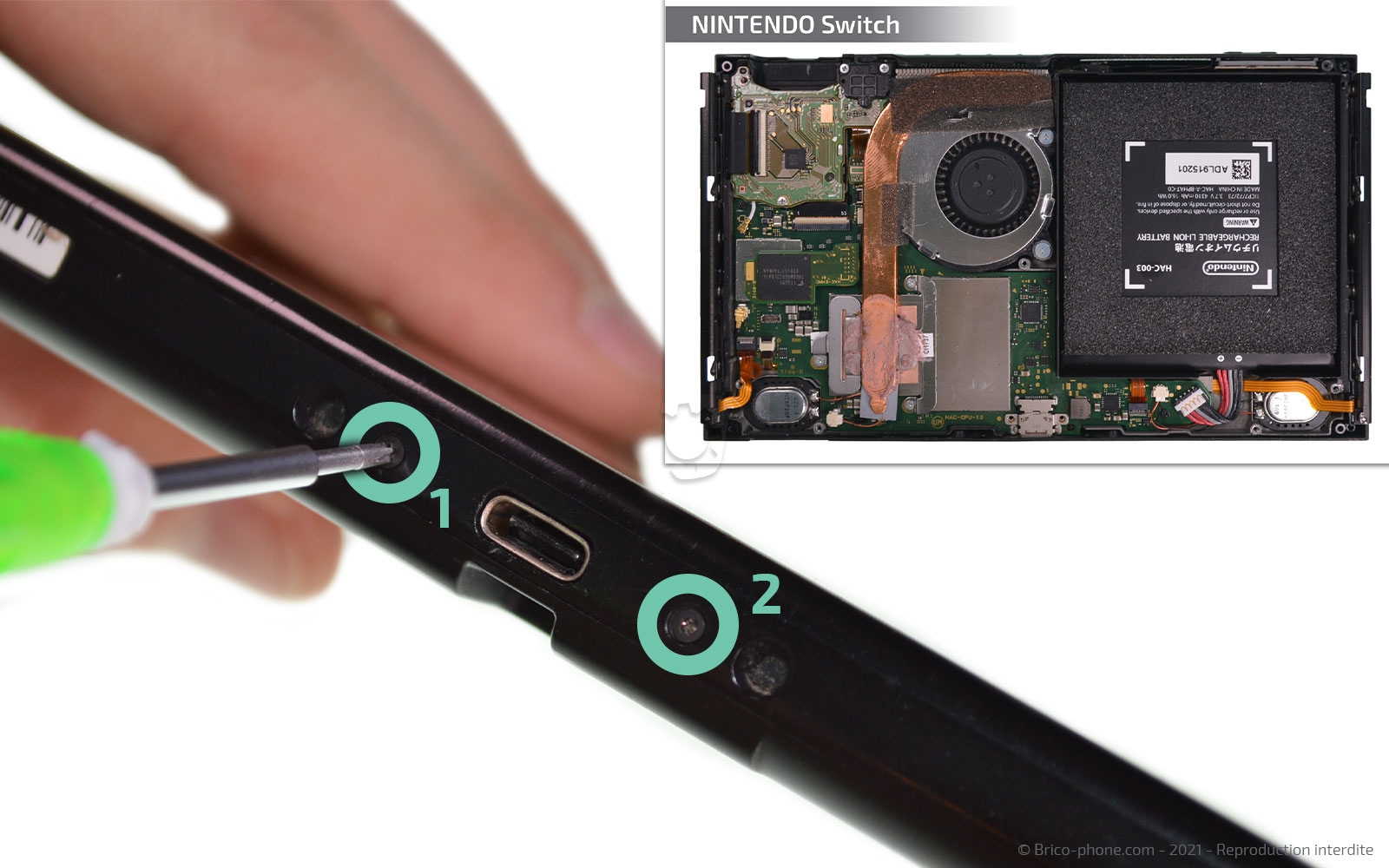 Démontage complet sur Switch photo 1