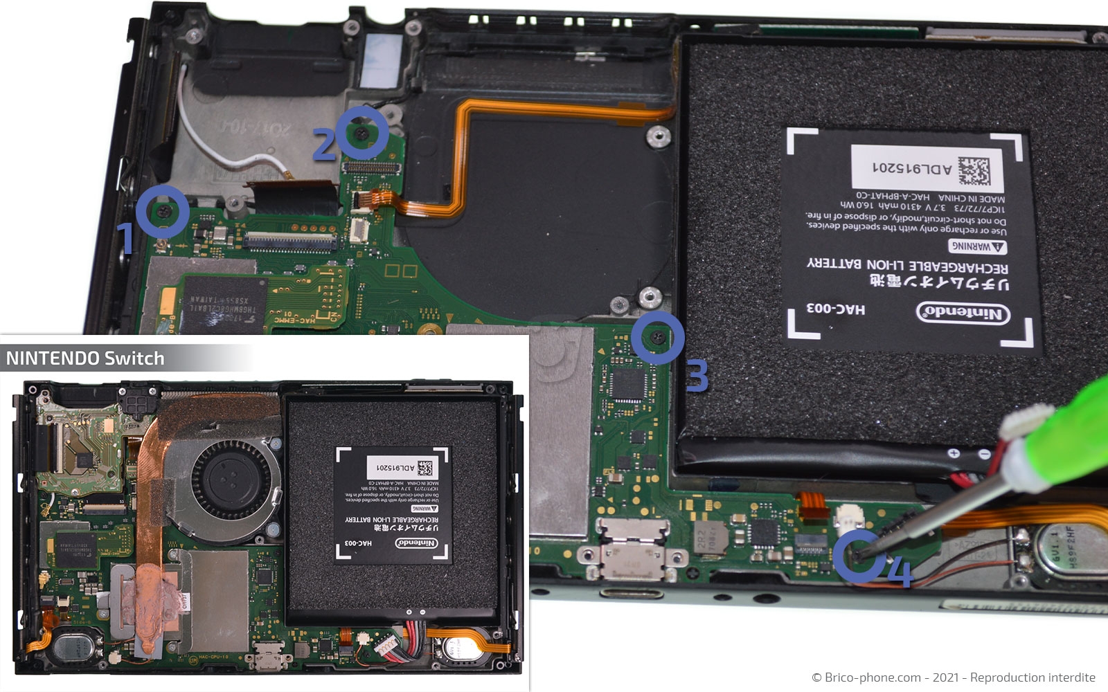 Changement de la vitre tactile ou du LCD  sur Switch photo 1