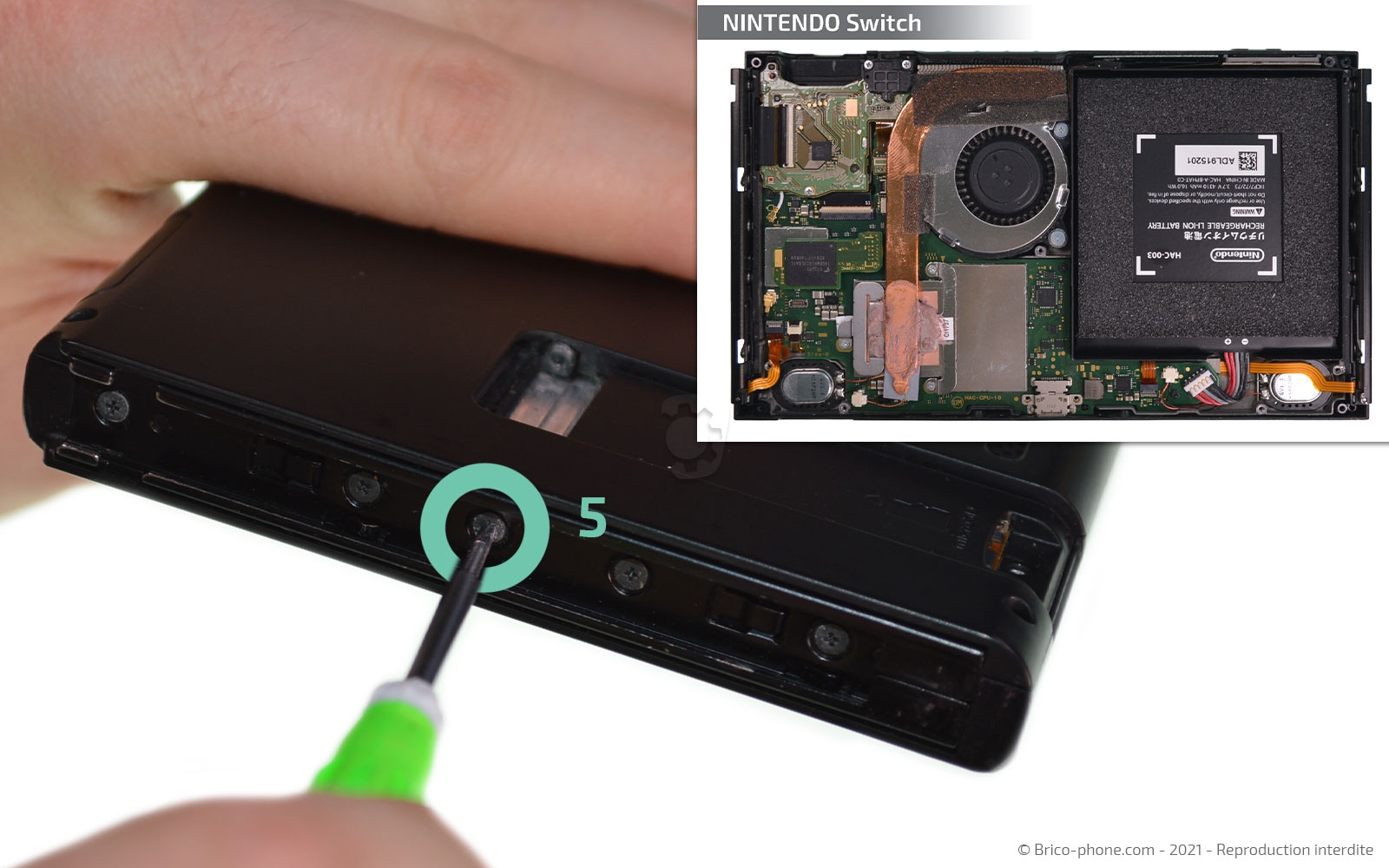 Changement de batterie sur Switch photo 1