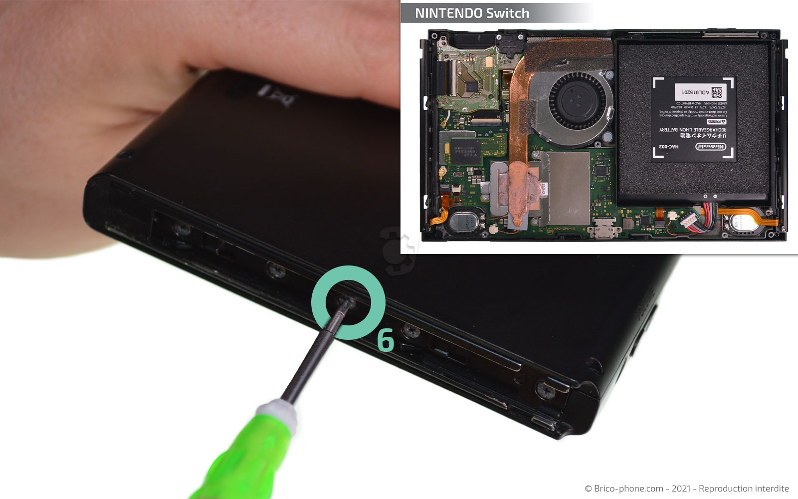 Changement de batterie sur Switch photo 2