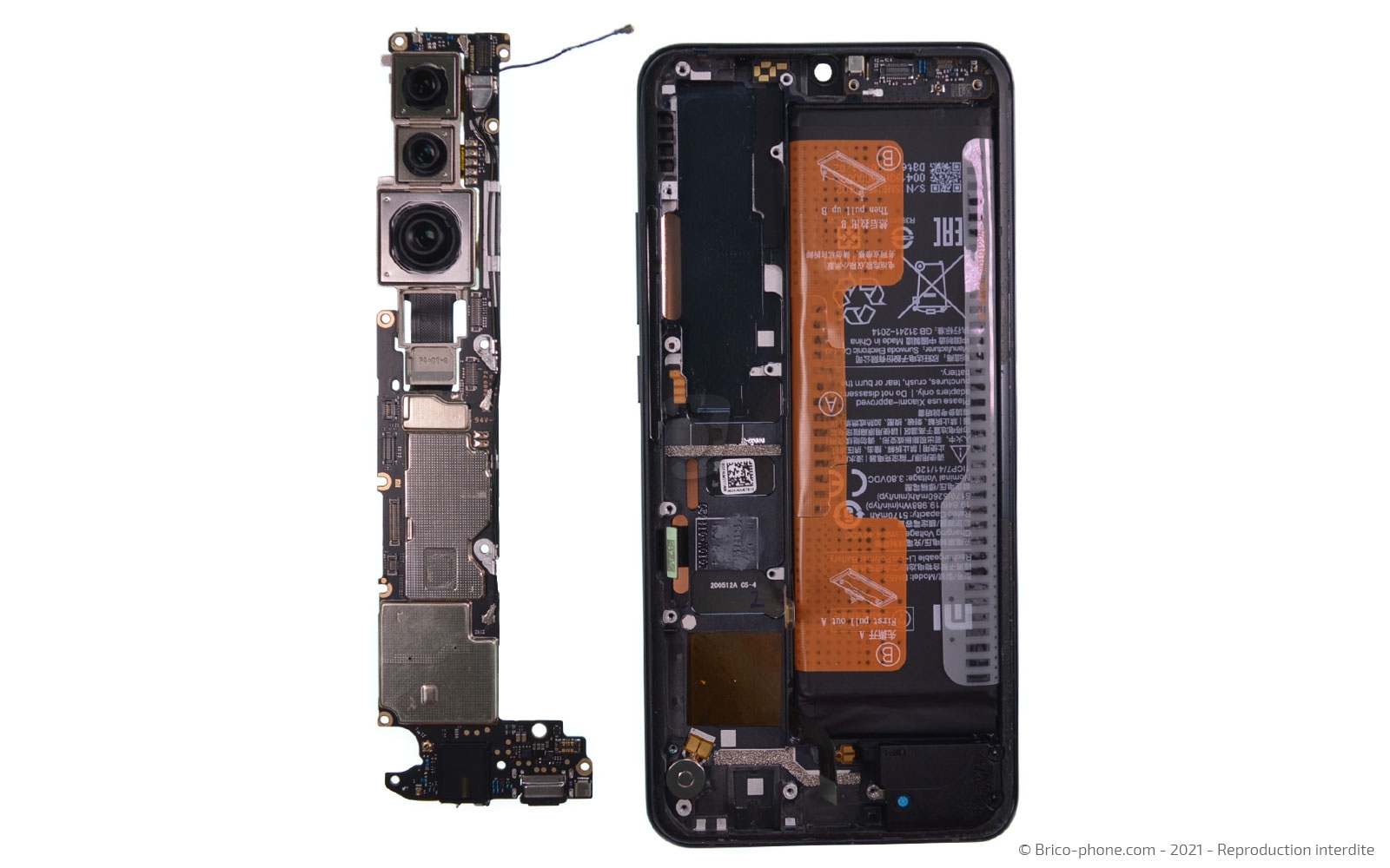 Démontage complet sur Mi Note 10 photo 3