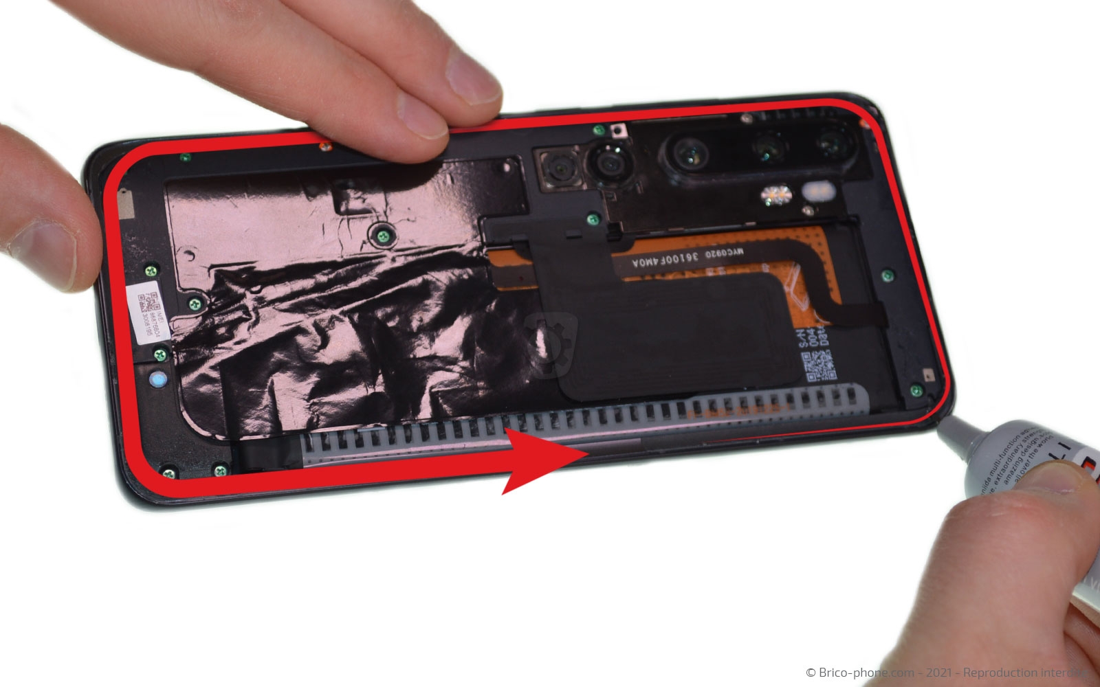 Changement du bloc écran sur Mi Note 10 photo 1