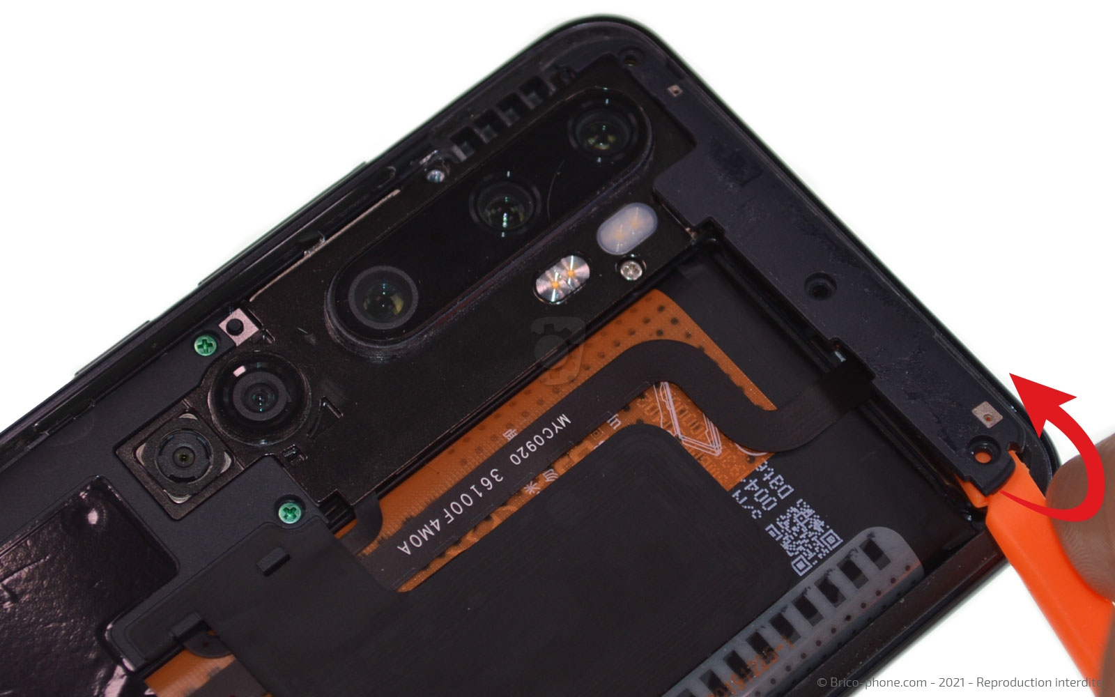 Changement de batterie sur Mi Note 10 photo 2