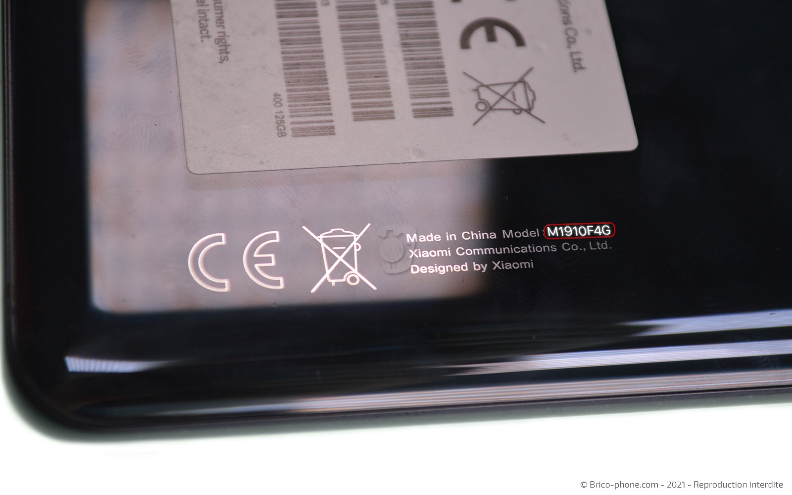 Changement de la vitre arrière sur Mi Note 10 photo 1