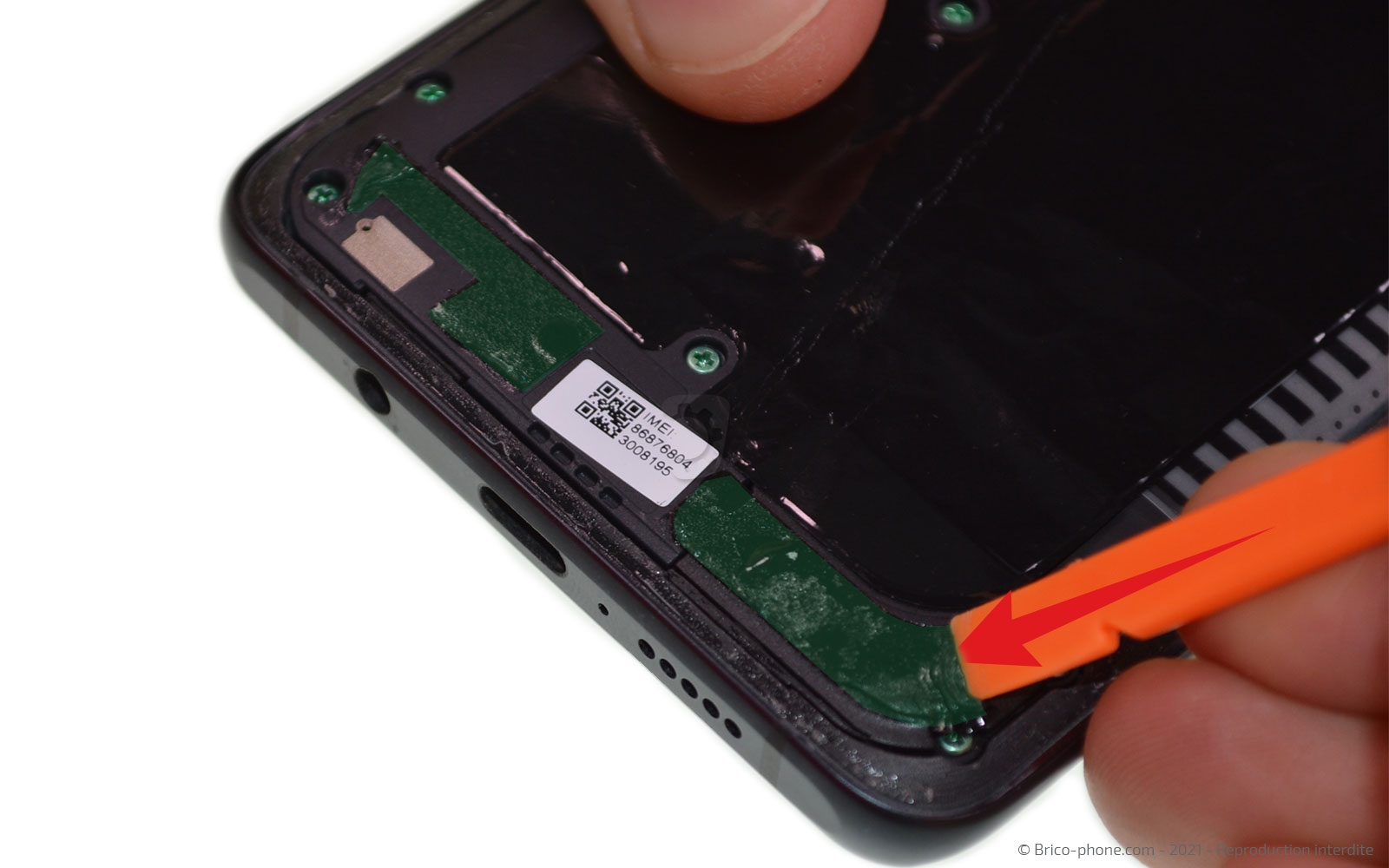 changement de l'écran (vitre et LCD) sur Mi Note 10 photo 4