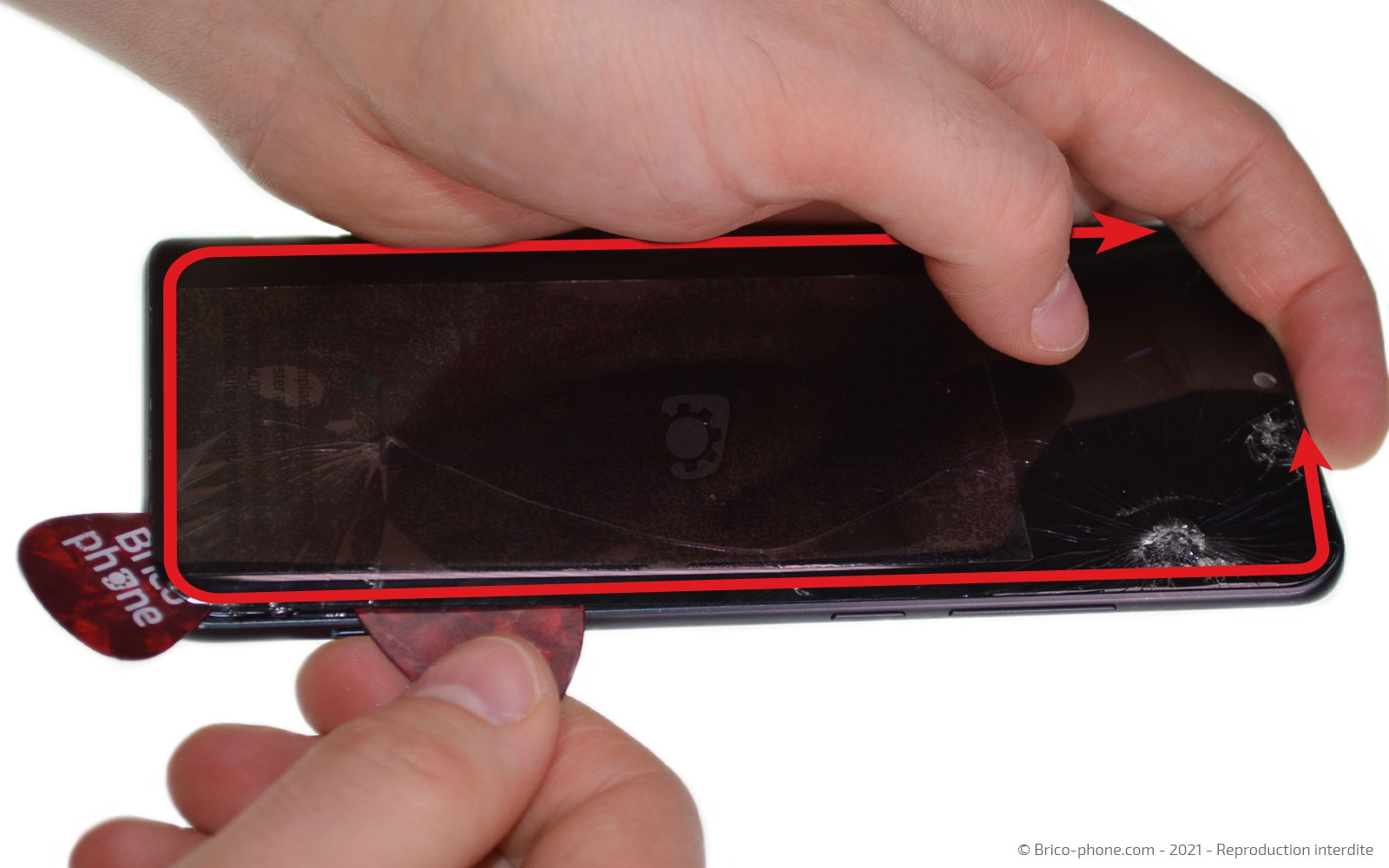 changement de l'écran (vitre et LCD) sur Mi Note 10 photo 1