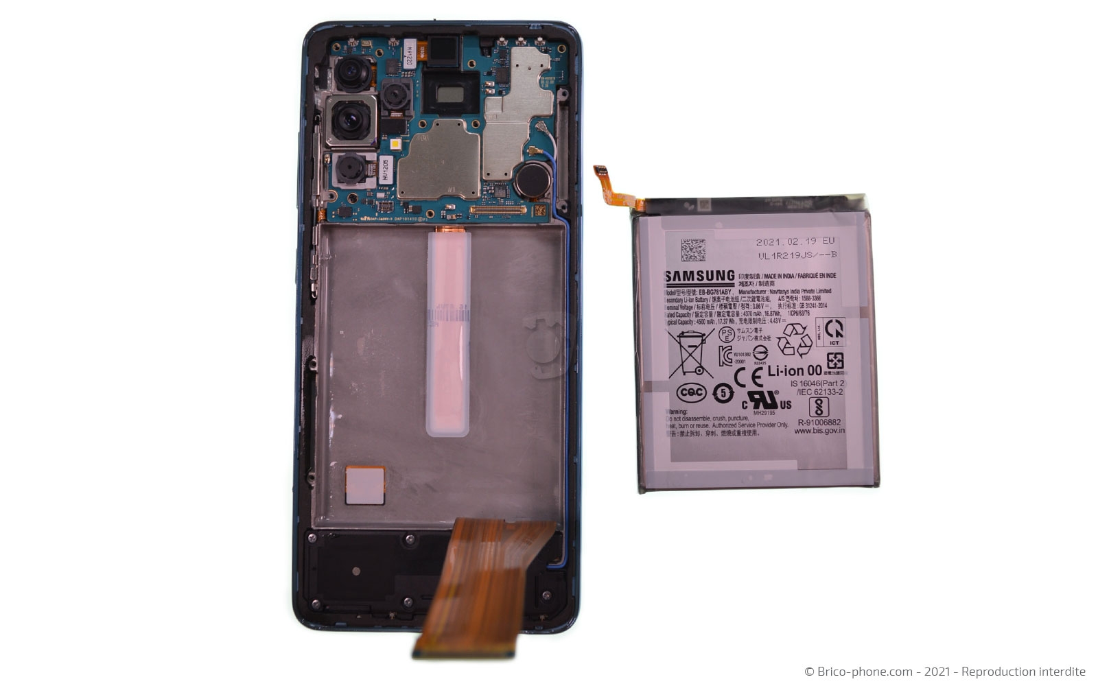 Changement de batterie sur Galaxy A52 photo 2