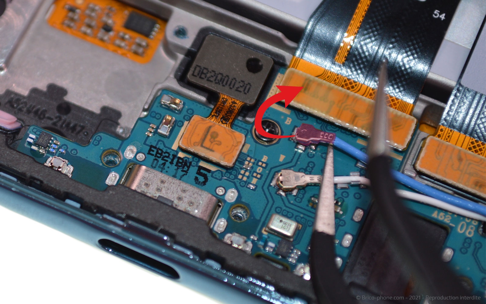 Changement de connecteur de charge sur Galaxy A52 photo 1