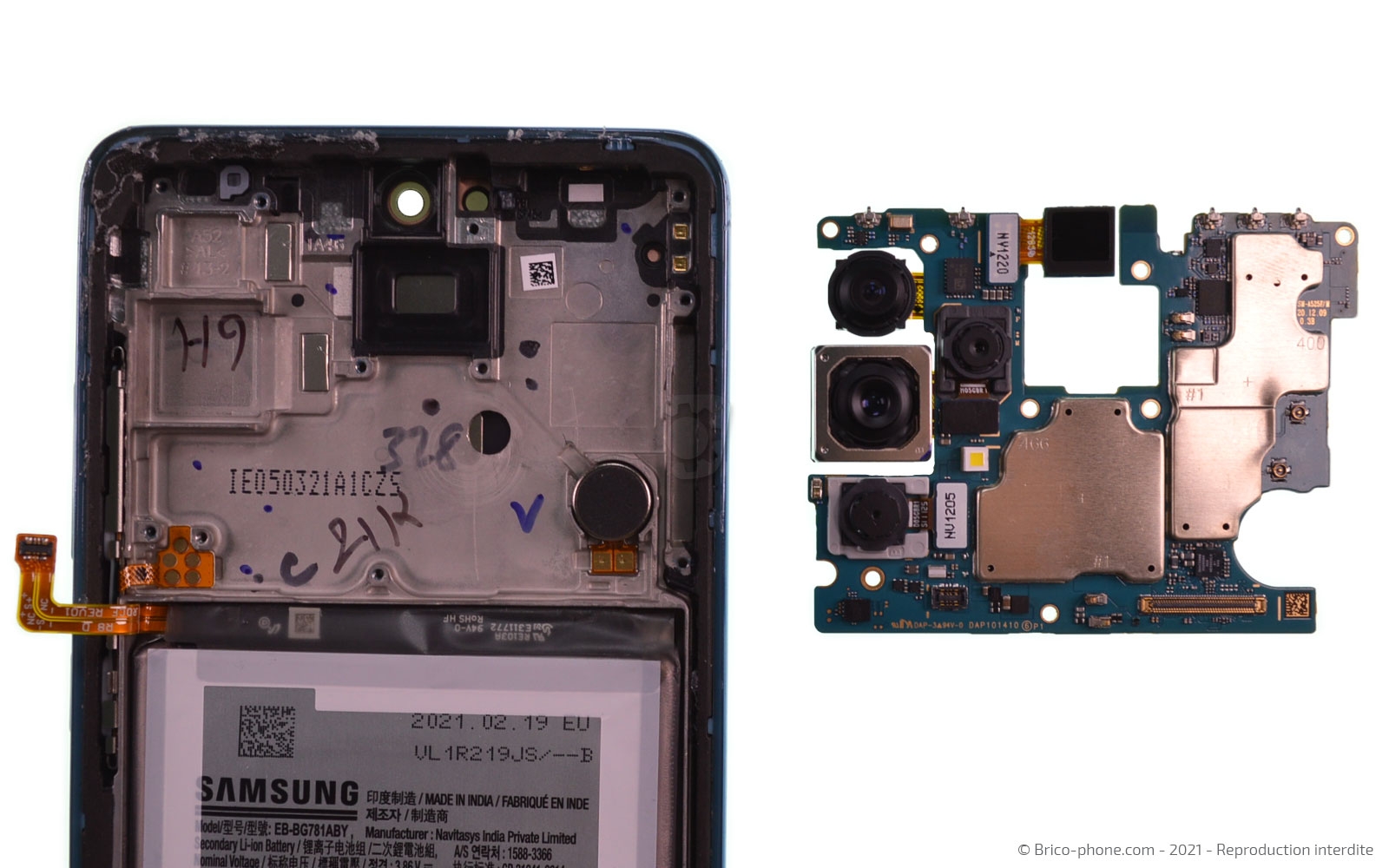 Changement du bloc écran sur Galaxy A52 photo 3