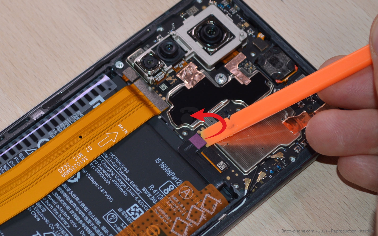 Changement de batterie sur Mi 10T photo 1