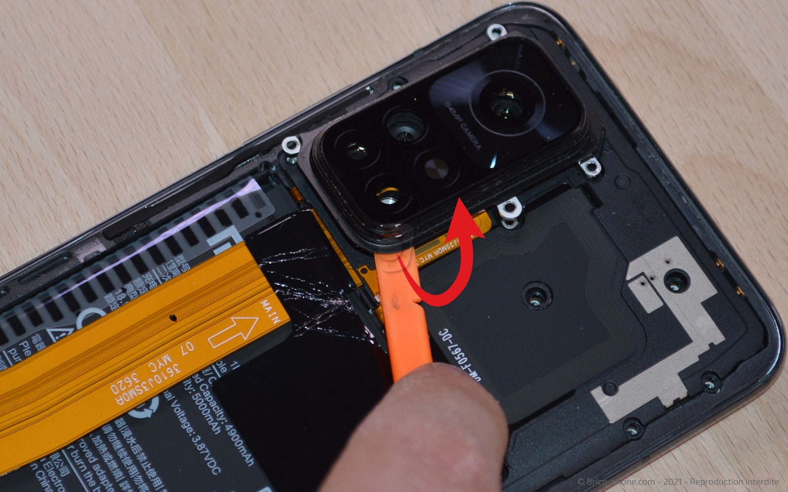 Changement du connecteur de charge sur Mi 10T photo 2