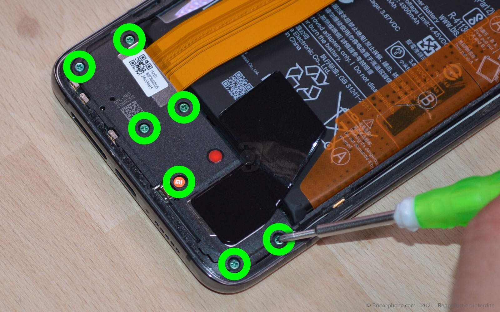 Changement du connecteur de charge sur Mi 10T photo 1