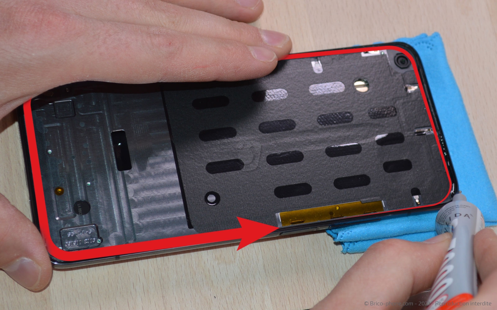 Changement de l'écran (vitre et LCD) sur Mi 10T photo 1