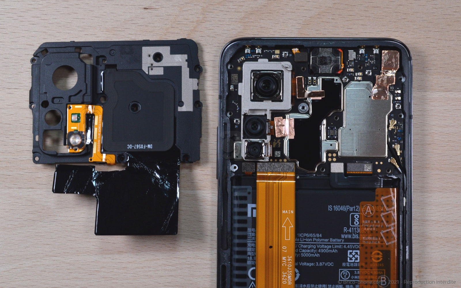 Changement de l'écran (vitre et LCD) sur Mi 10T photo 3