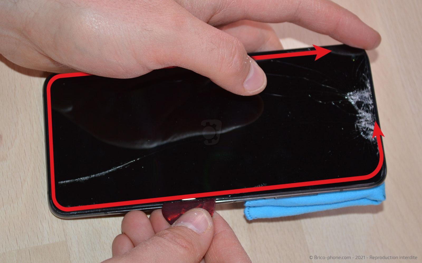 Changement de l'écran (vitre et LCD) sur Mi 10T photo 1