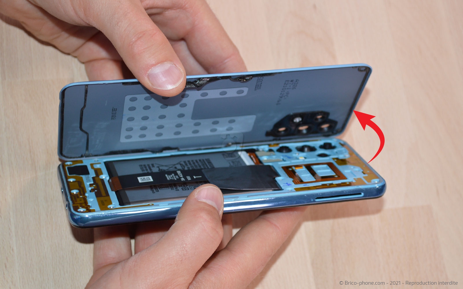 Changement du bloc écran sur Galaxy A32 5G photo 3