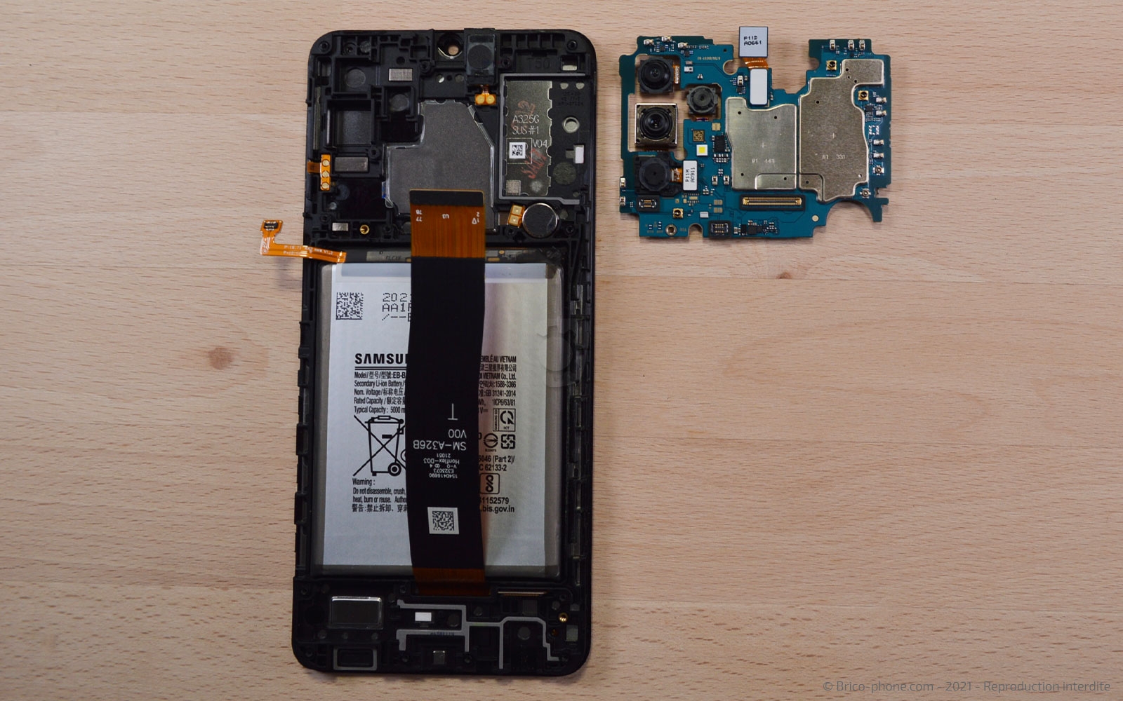 Changement du bloc écran sur Galaxy A32 5G photo 3