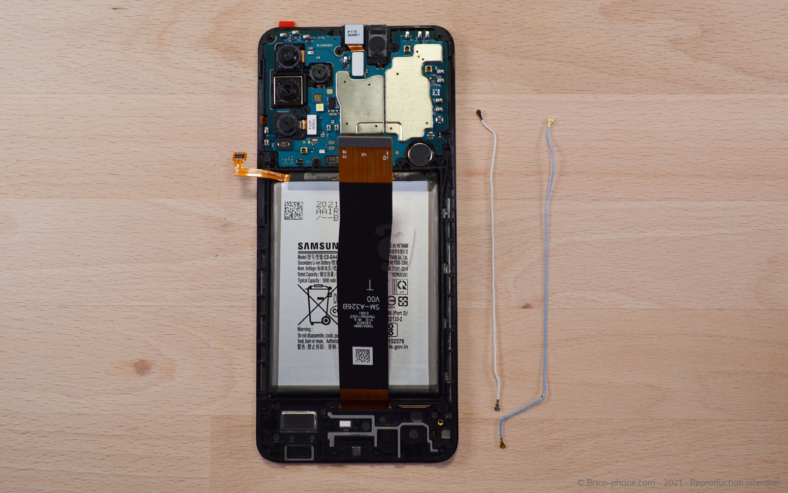 Changement du bloc écran sur Galaxy A32 5G photo 3