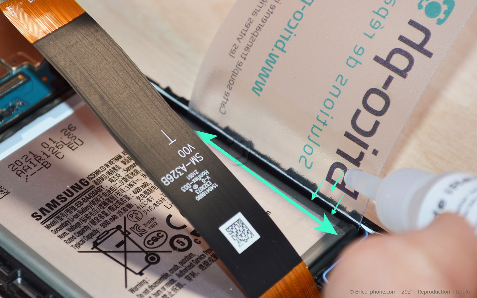 Changement de batterie sur Galaxy A32 5G photo 1