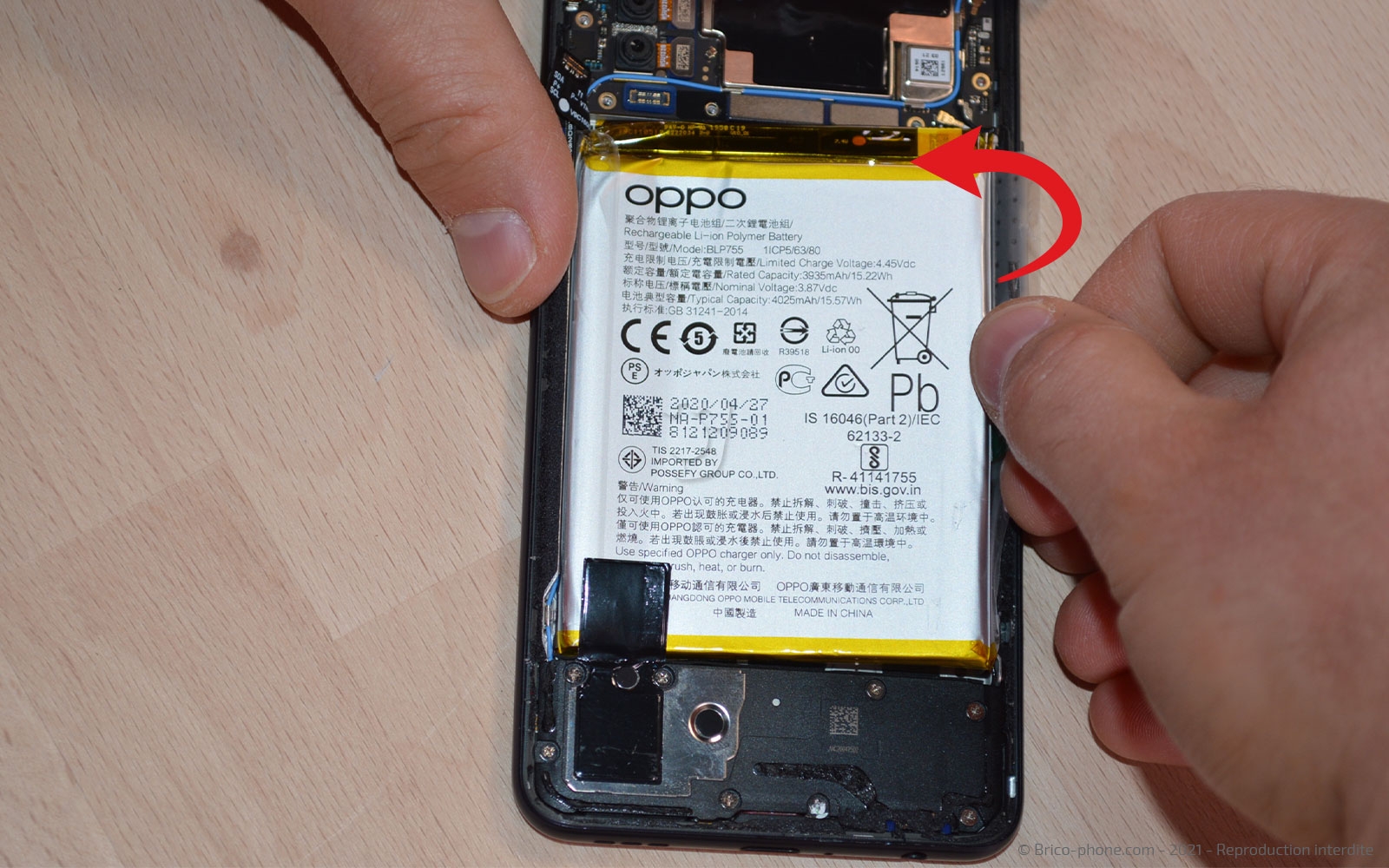 Changement de batterie sur Find X2 Lite photo 2