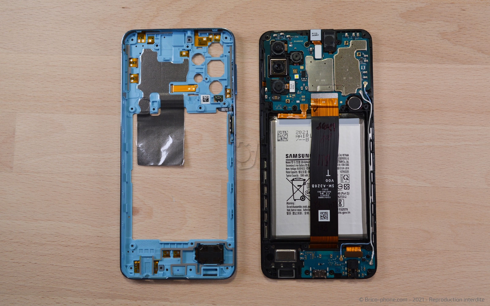 Changement de l'écran seul sur Galaxy A32 5G photo 4