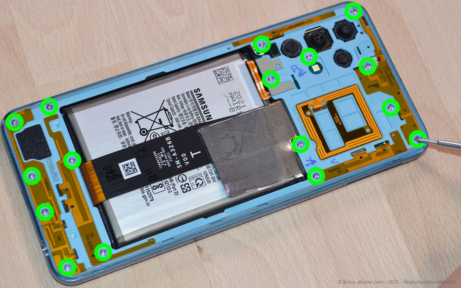 Changement de l'écran seul sur Galaxy A32 5G photo 1