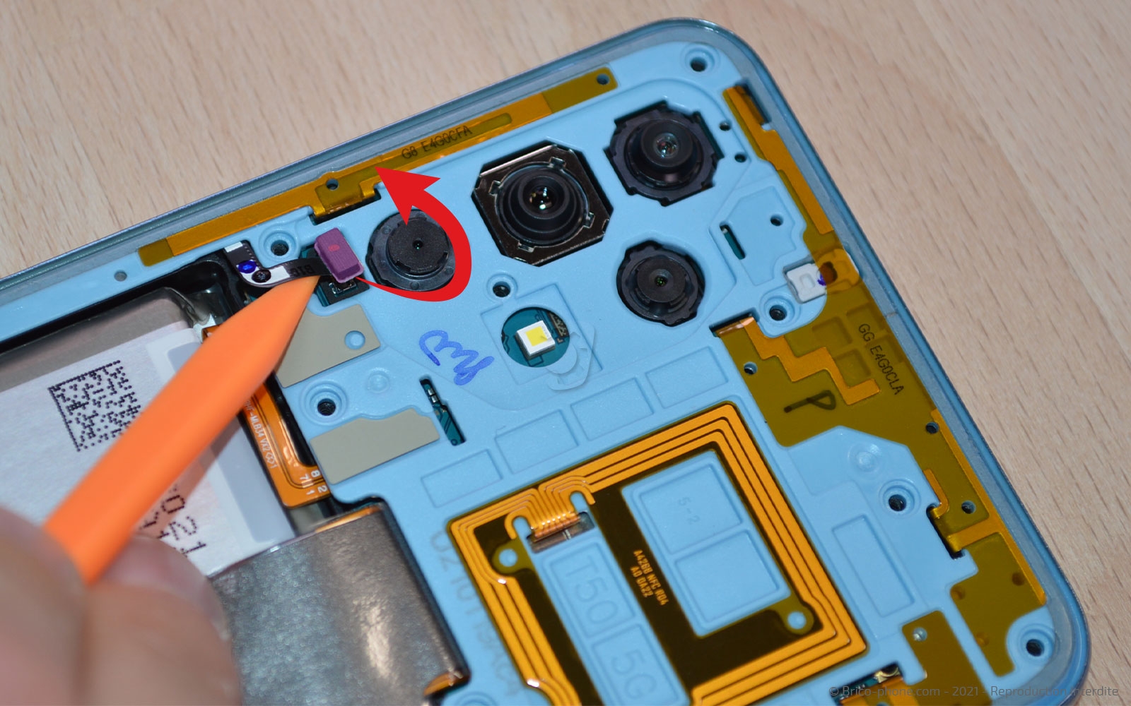 Changement de l'écran seul sur Galaxy A32 5G photo 2