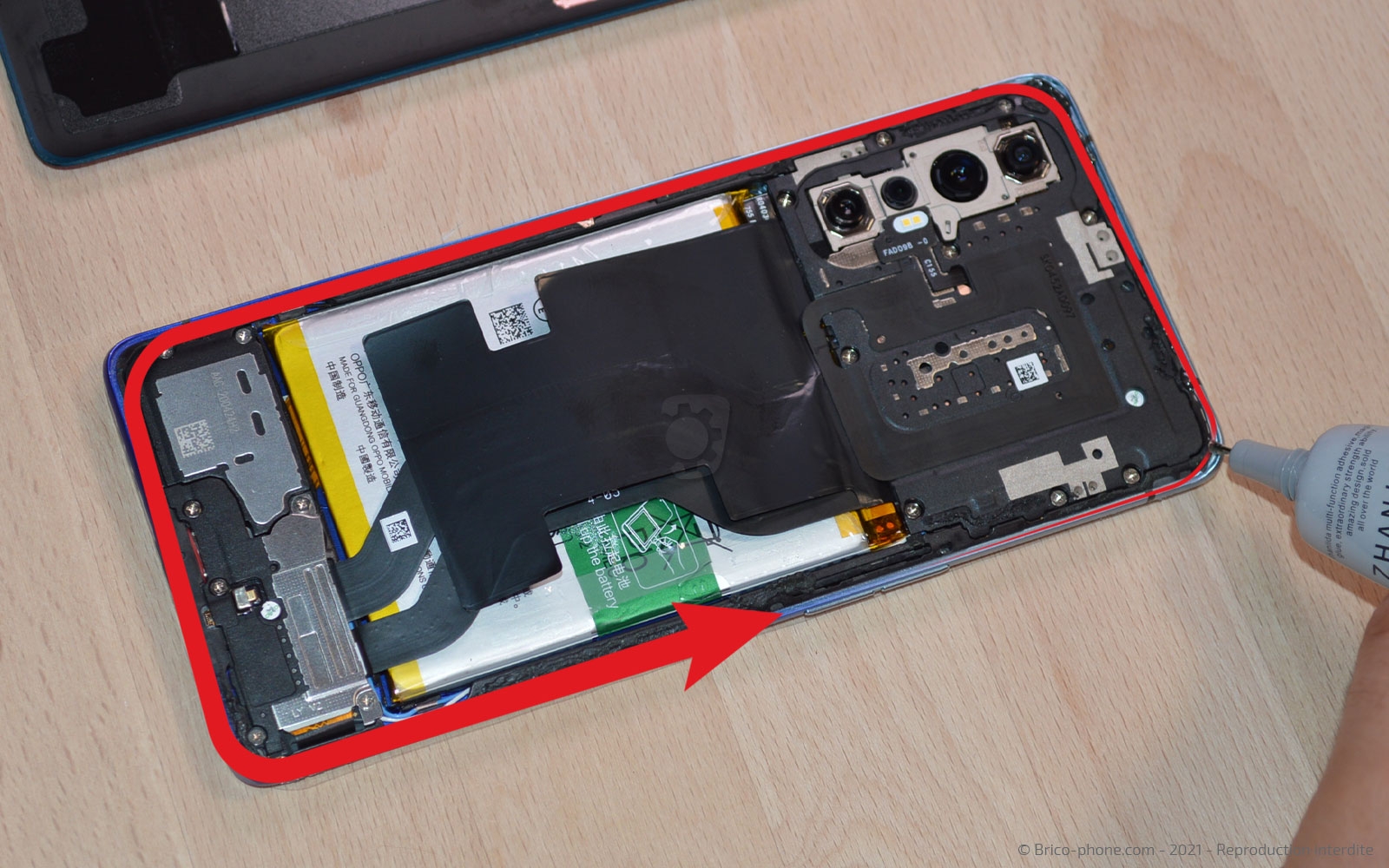 Changement de la batterie sur Find X2 Neo photo 3