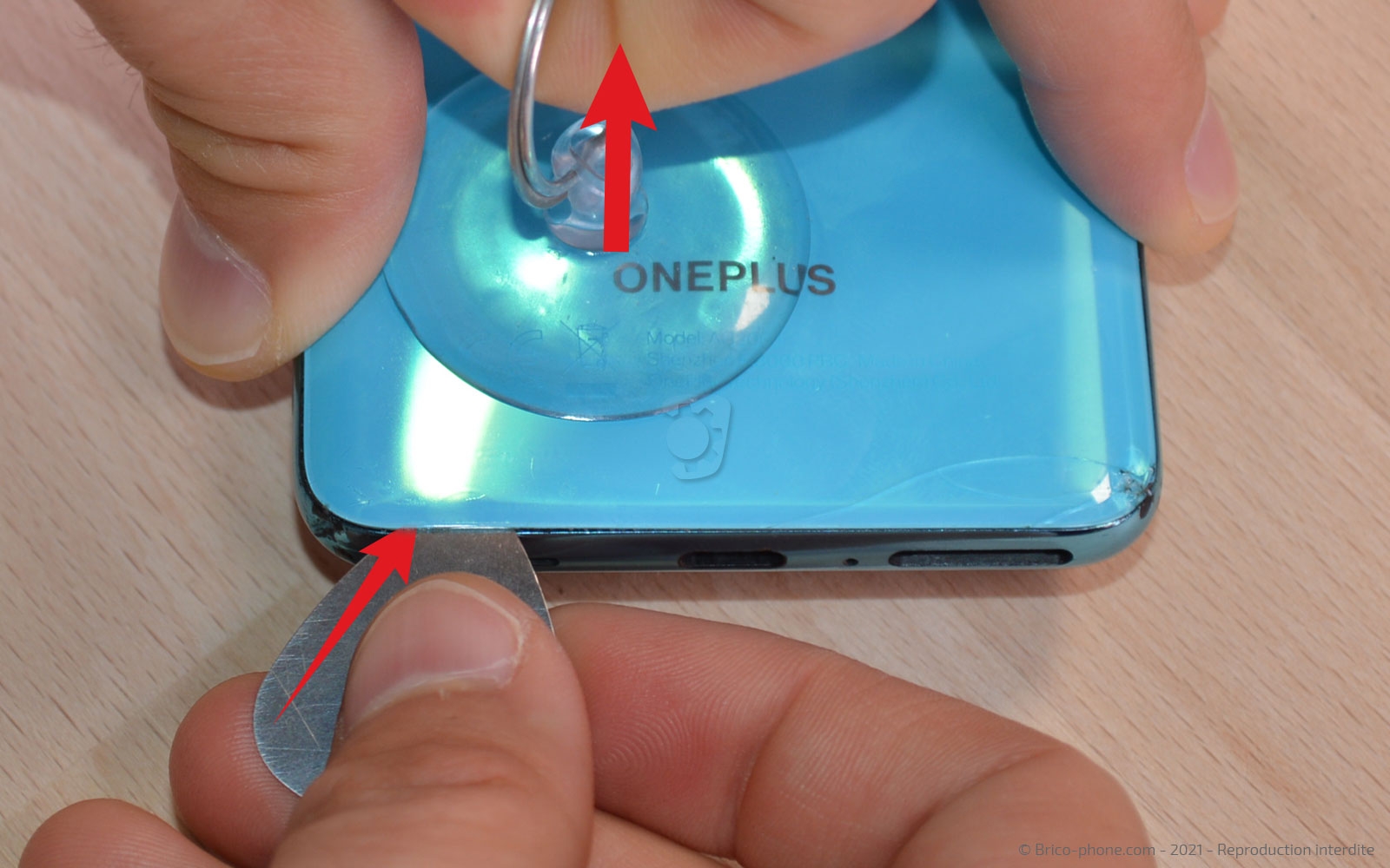 Changement du bloc écran sur OnePlus Nord photo 3