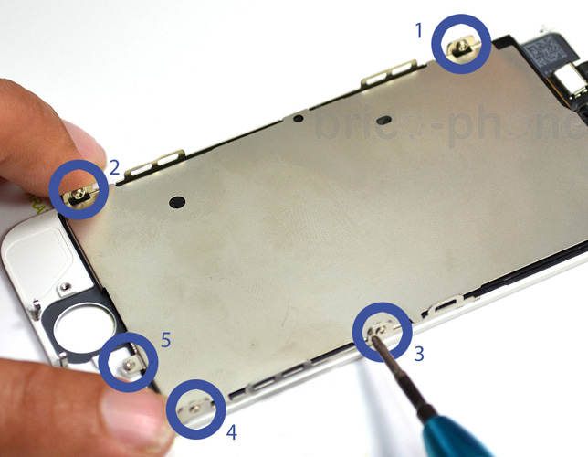 Changement d'écran (vitre+LCD) sans éléments prémontés sur iPhone 5 photo 1