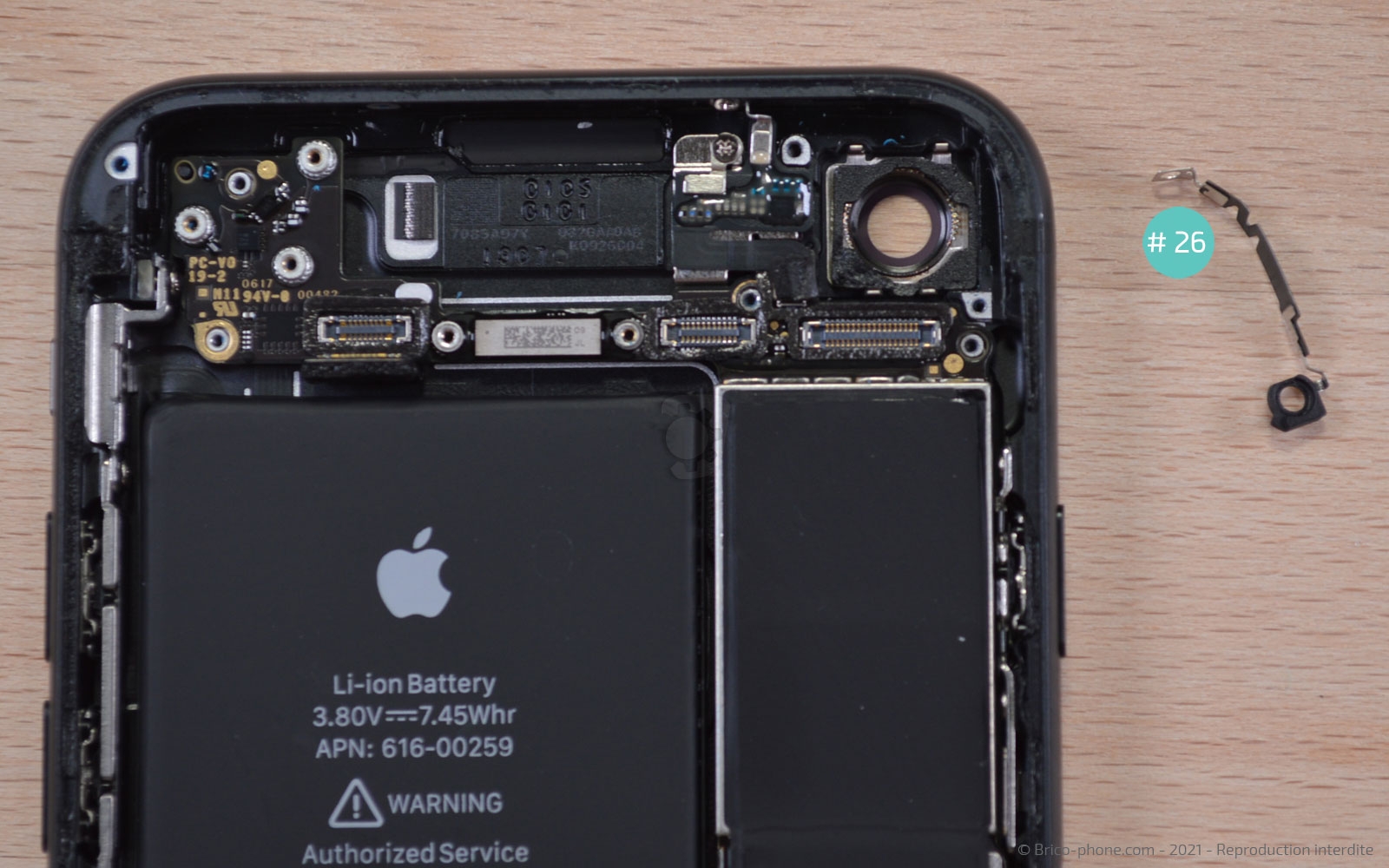 Changement de la coque arrière sur iPhone 7 photo 2