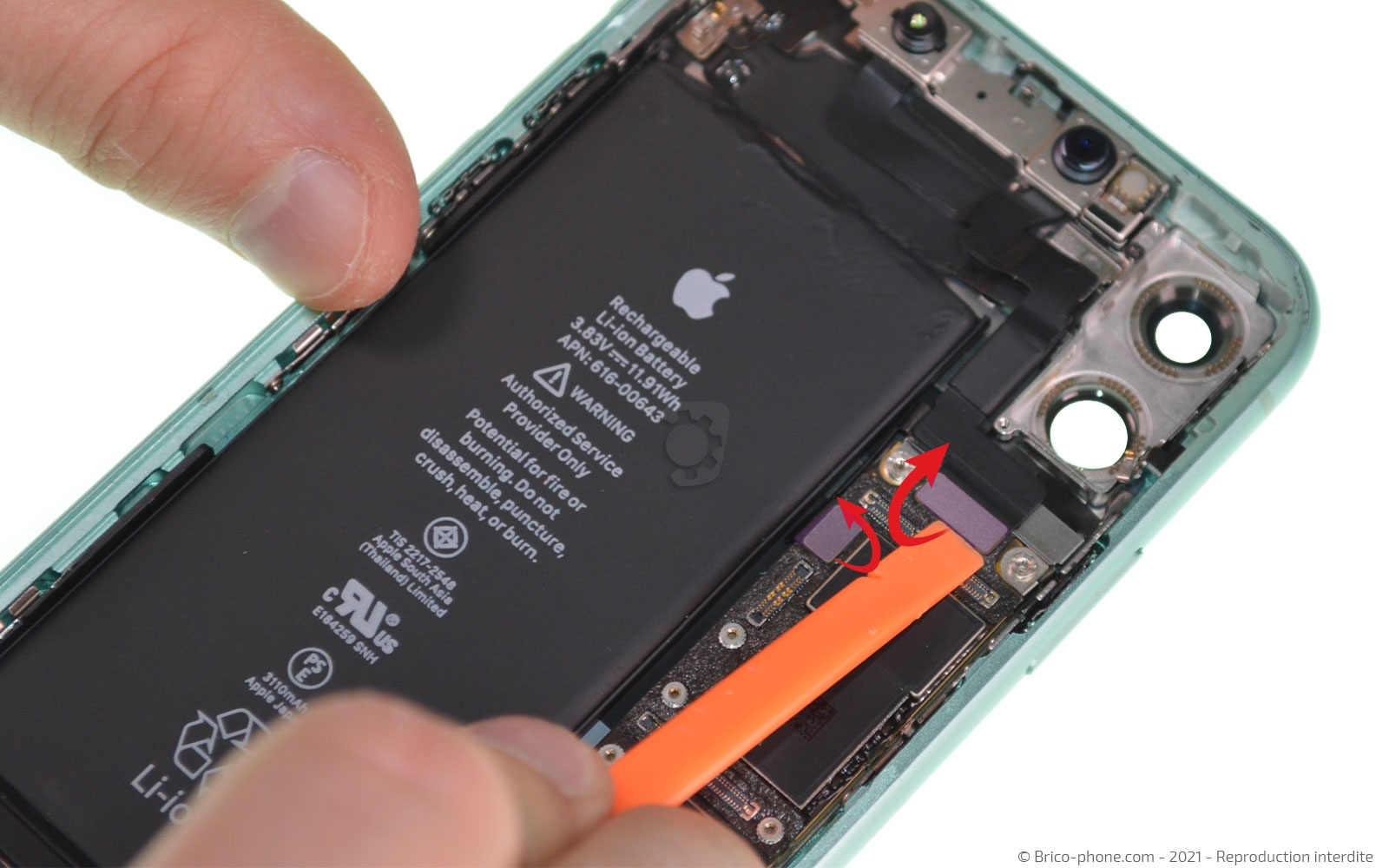 Changement de la coque arrière sur iPhone 11 photo 1