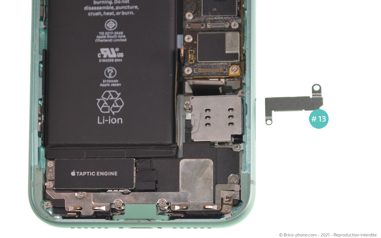 Changement de la coque arrière sur iPhone 11 photo 3