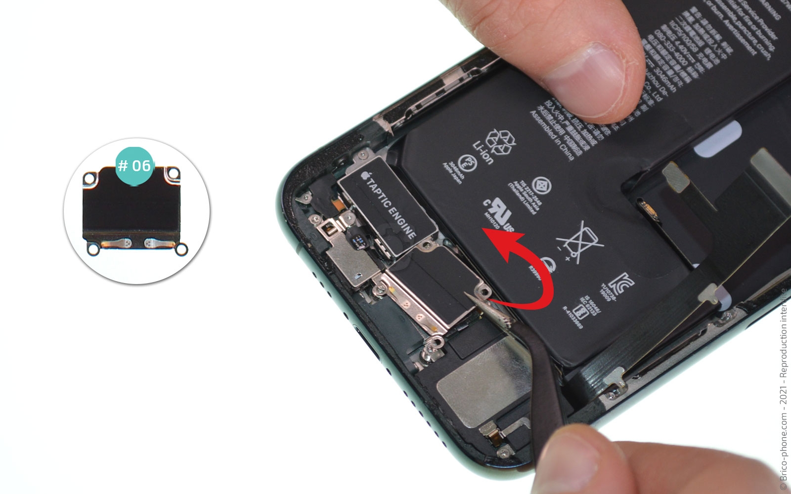 Changement de la coque arrière sur iPhone 11 Pro photo 2