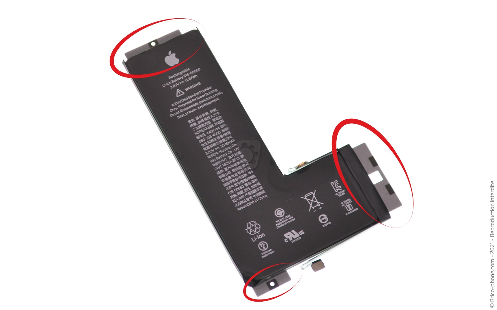 Changement de la coque arrière sur iPhone 11 Pro photo 2