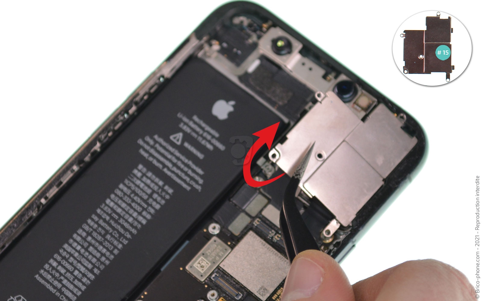 Changement de la coque arrière sur iPhone 11 Pro photo 2