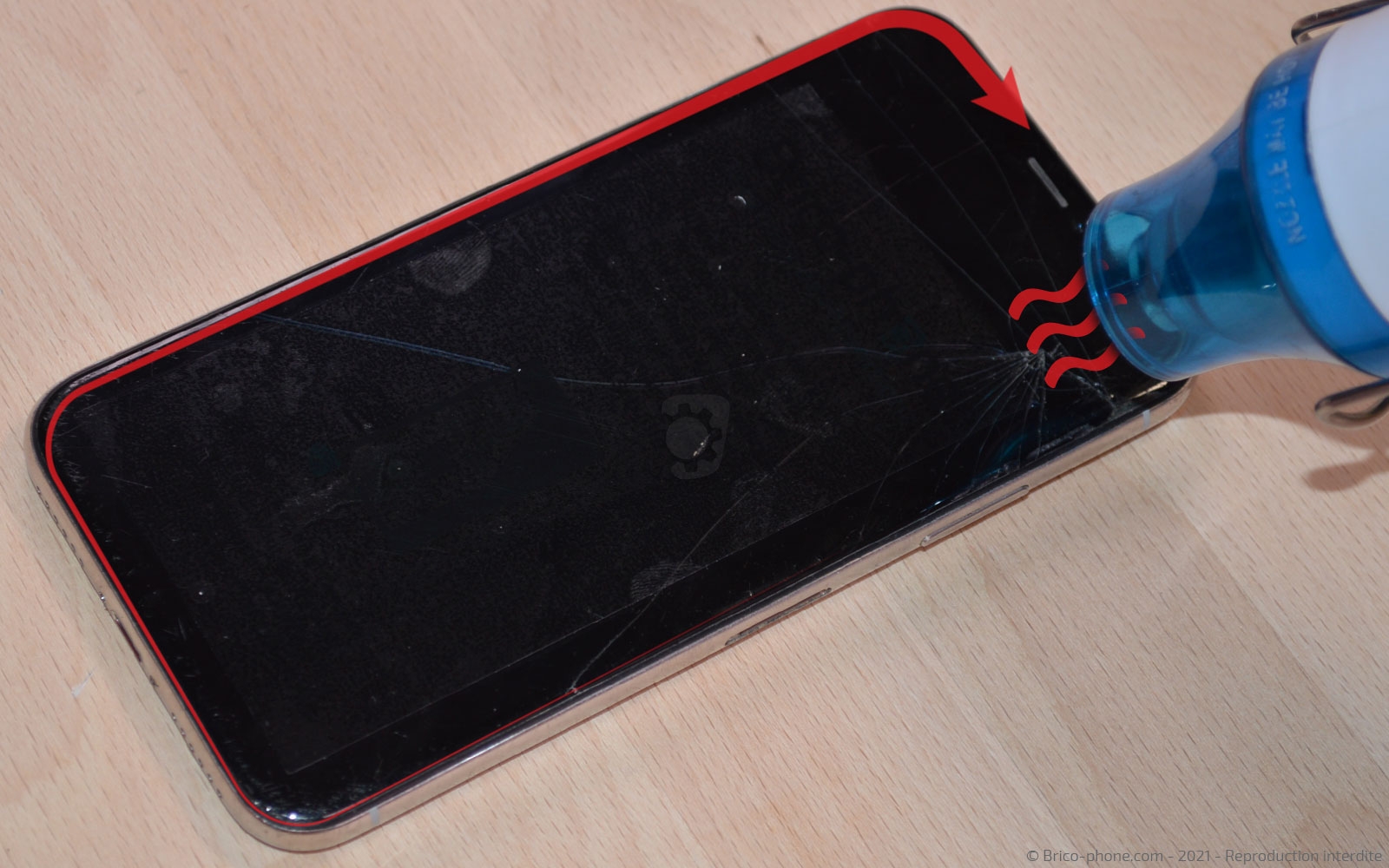 Changement de la coque arrière complète sur iPhone X photo 4