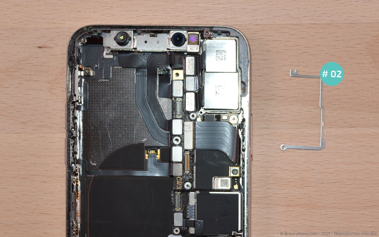 Changement de la coque arrière complète sur iPhone X photo 3