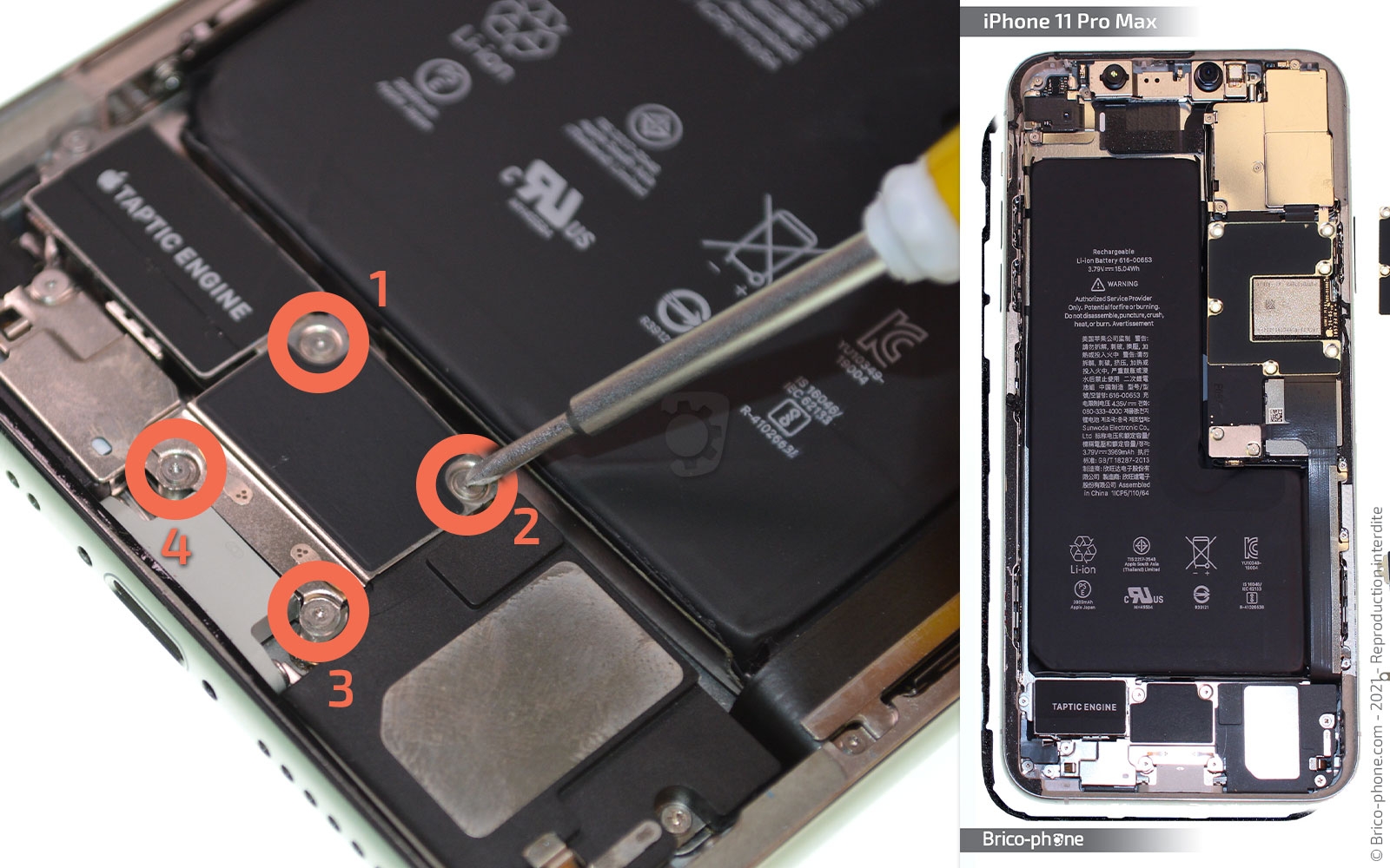 Changement de la coque arrière complète sur iPhone 11 Pro Max photo 1