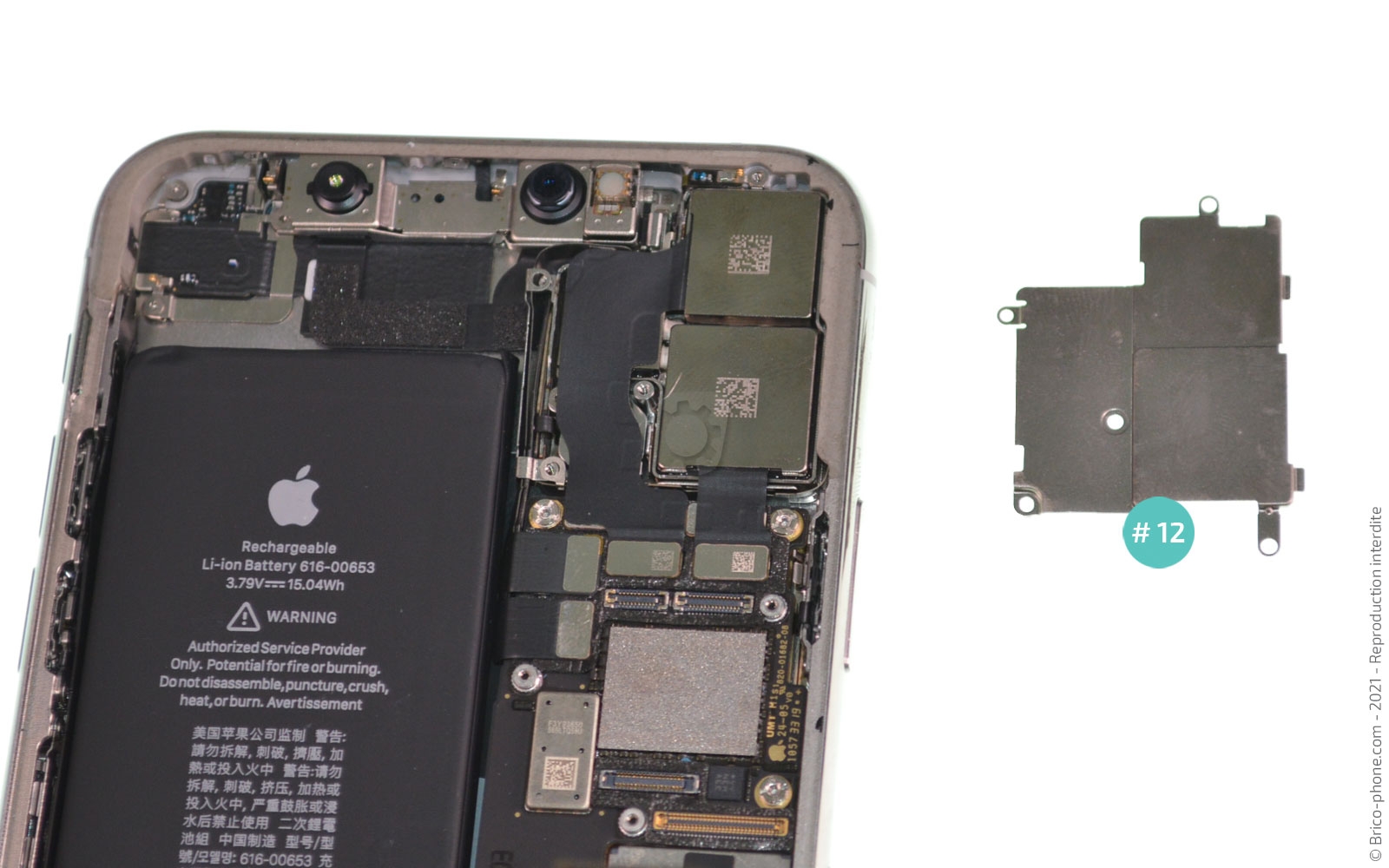 Changement de la coque arrière complète sur iPhone 11 Pro Max photo 3